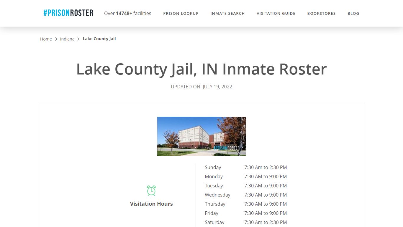 Lake County Jail, IN Inmate Roster - Prisonroster